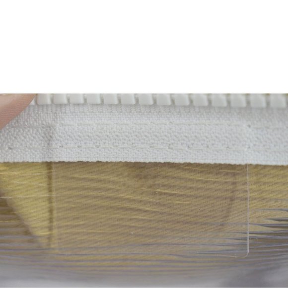 LOUIS VUITTON  Wavy Keepall 50 Bandouliere Transparent Epi PVC Travel Bag White - Picture 9 of 10